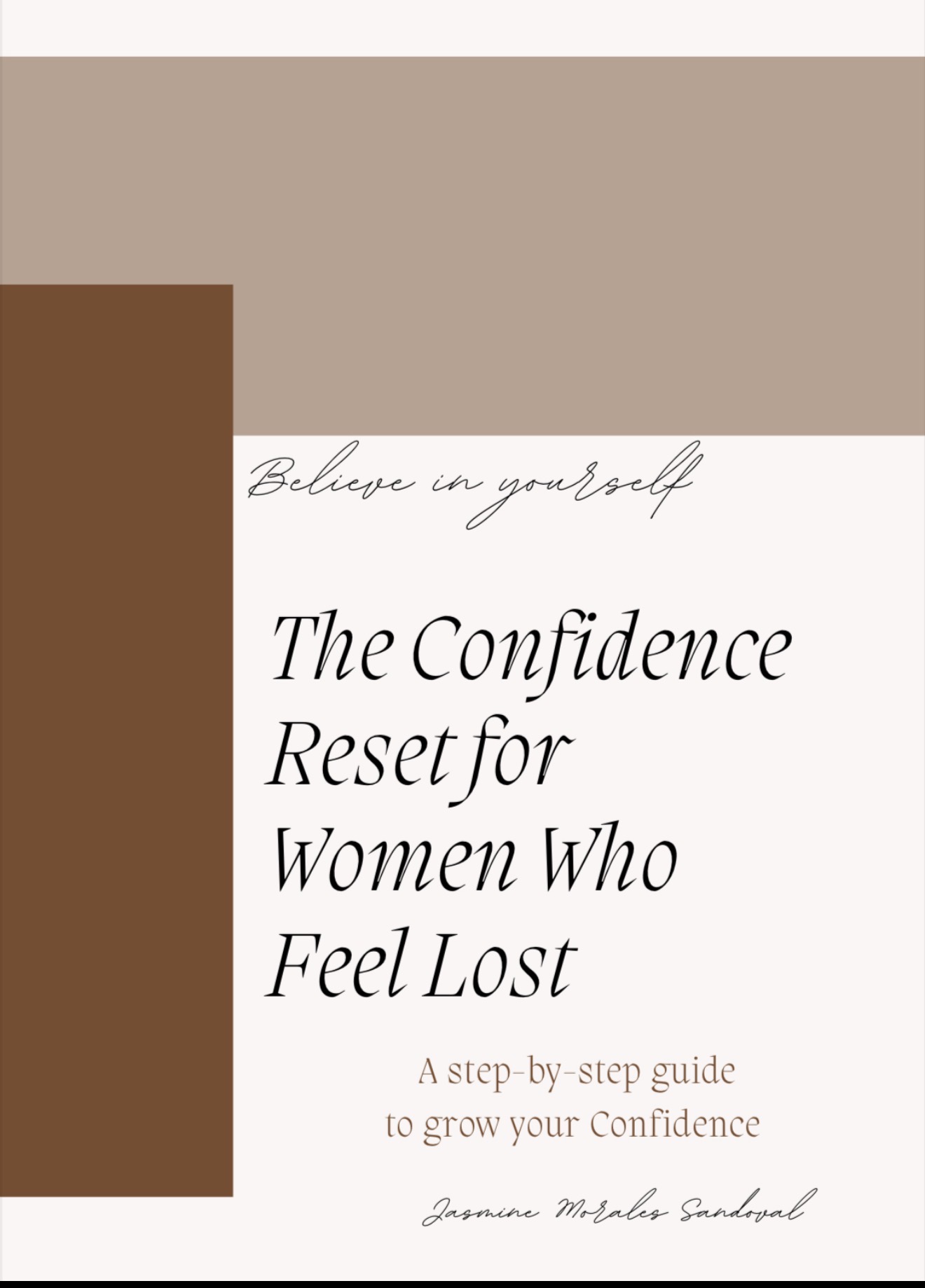 Cover of The Confidence Reset for Women Who Feel Lost by Jasmine Morales Sandoval